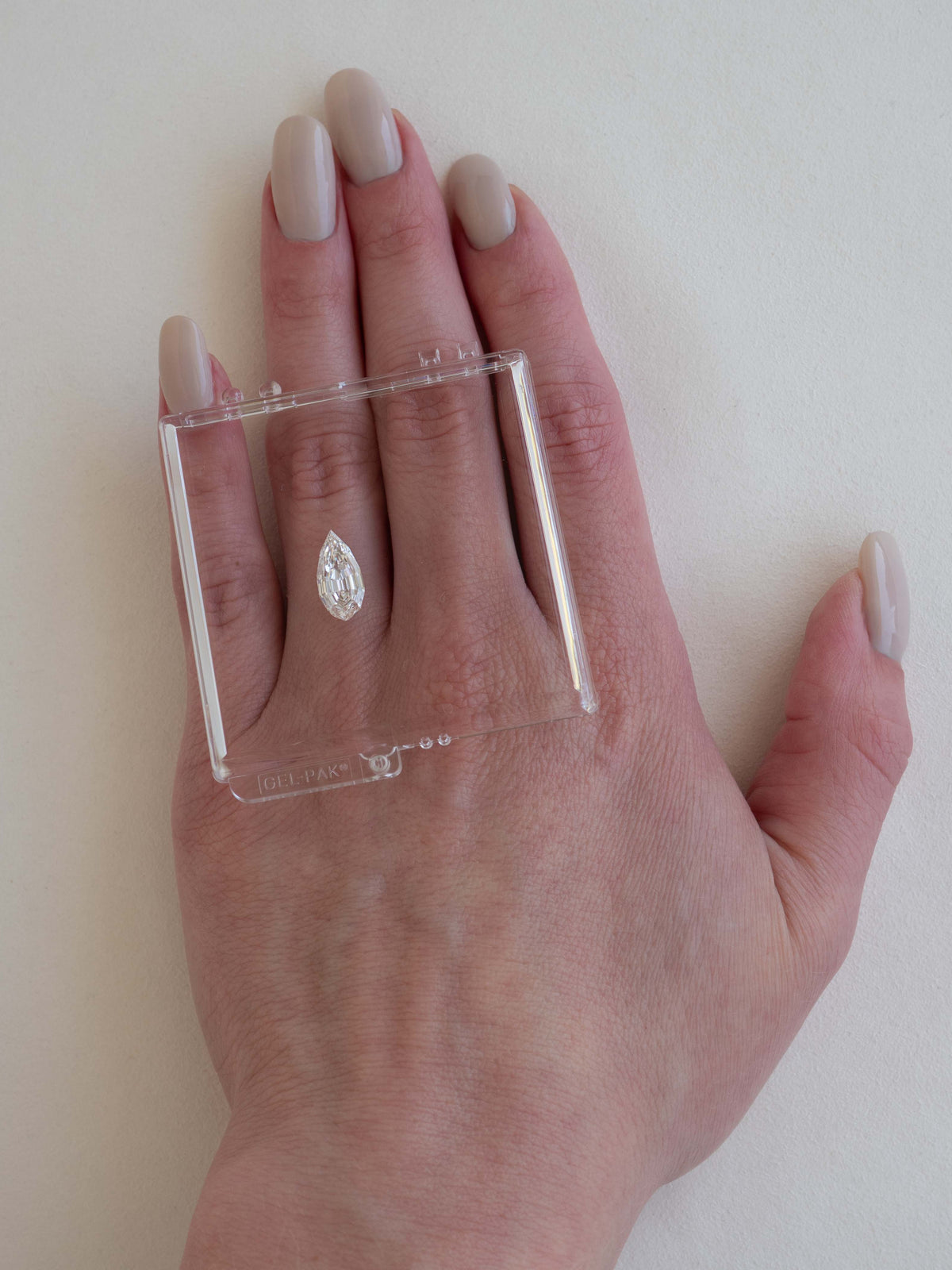 2.51 ct Step Cut Pear Lab Grown Diamond