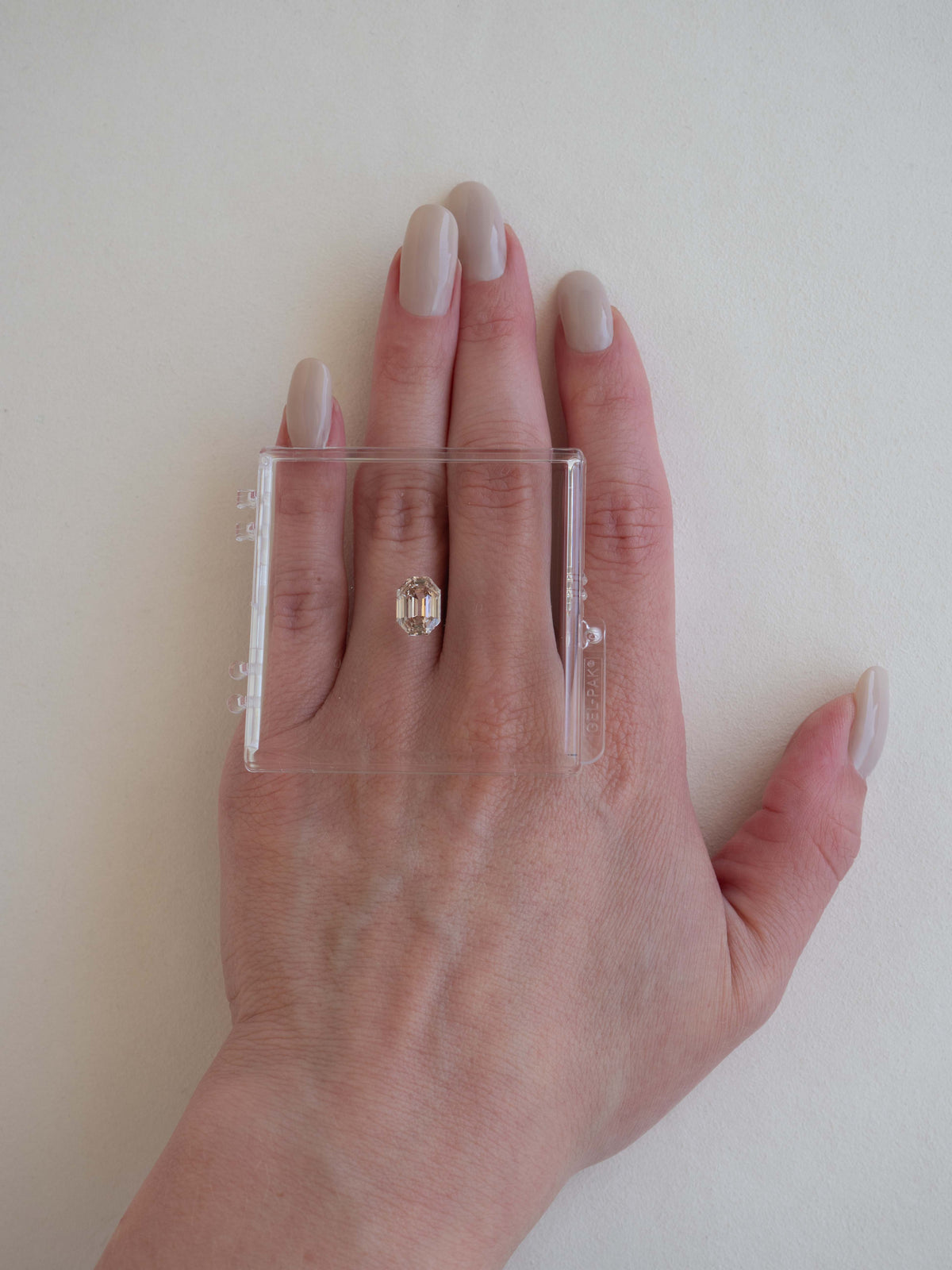 3.06 ct Champagne Emerald Cut Lab Diamond