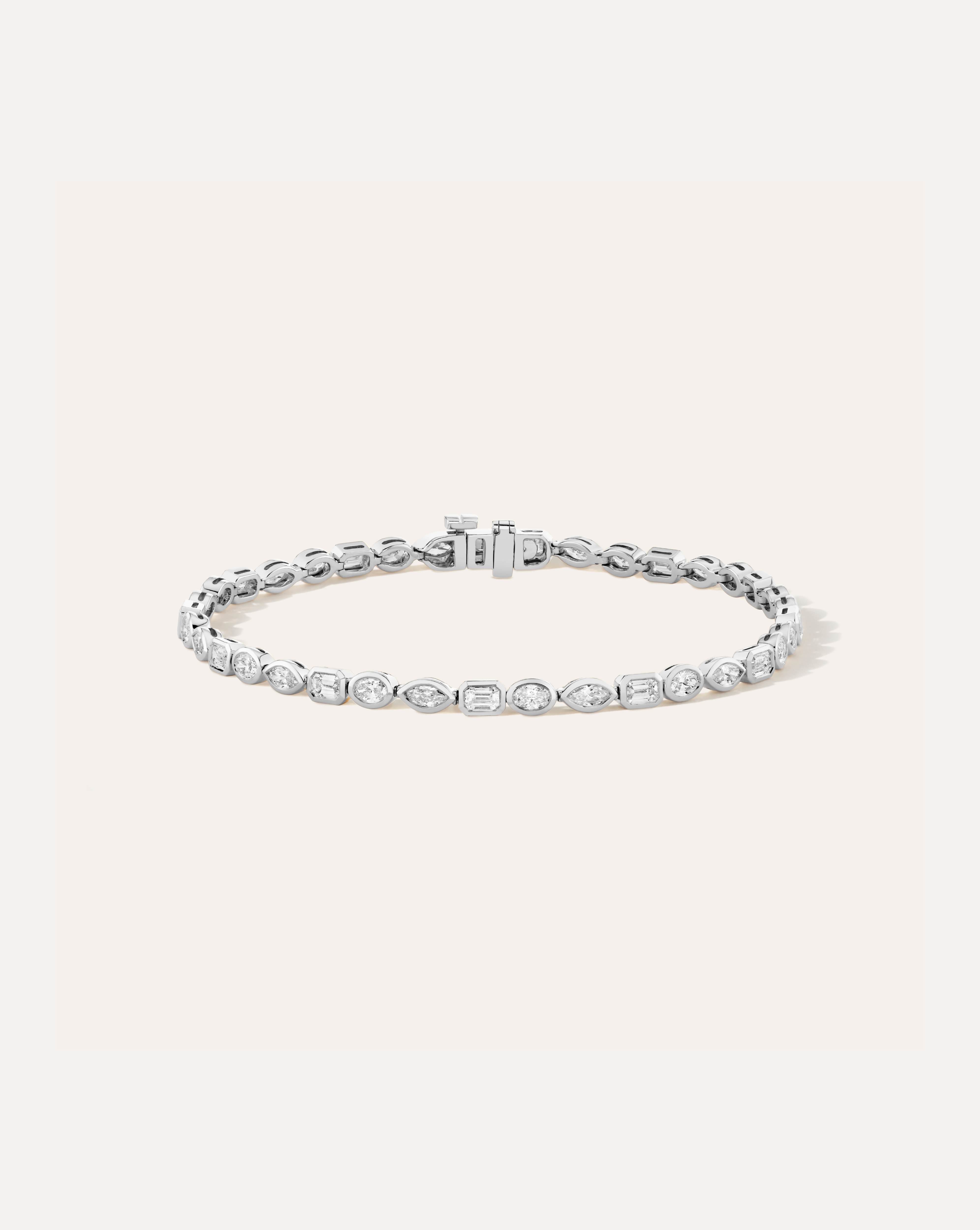Cecilia Mixed Cut Bezel Tennis Bracelet
