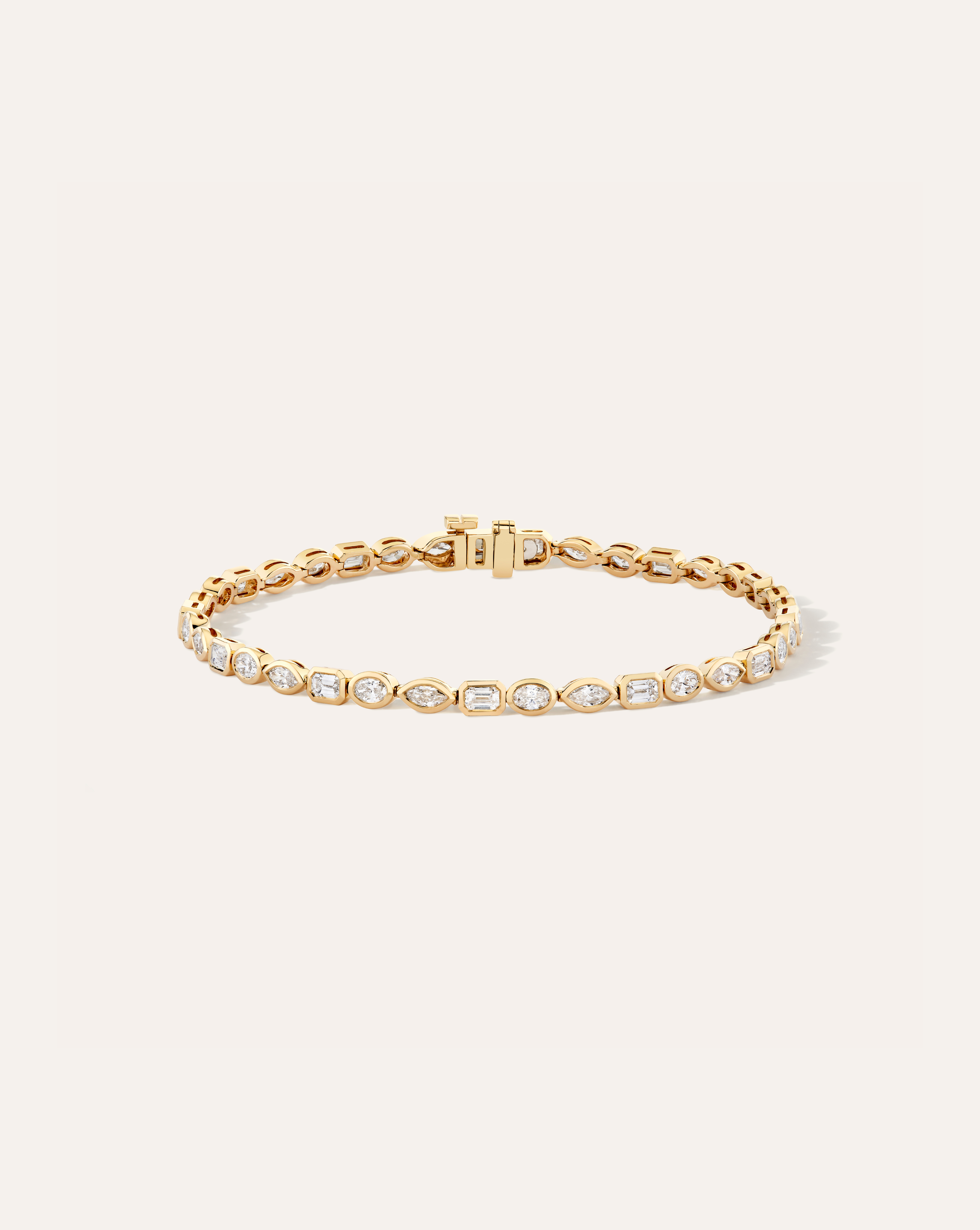 Cecilia Mixed Cut Bezel Tennis Bracelet