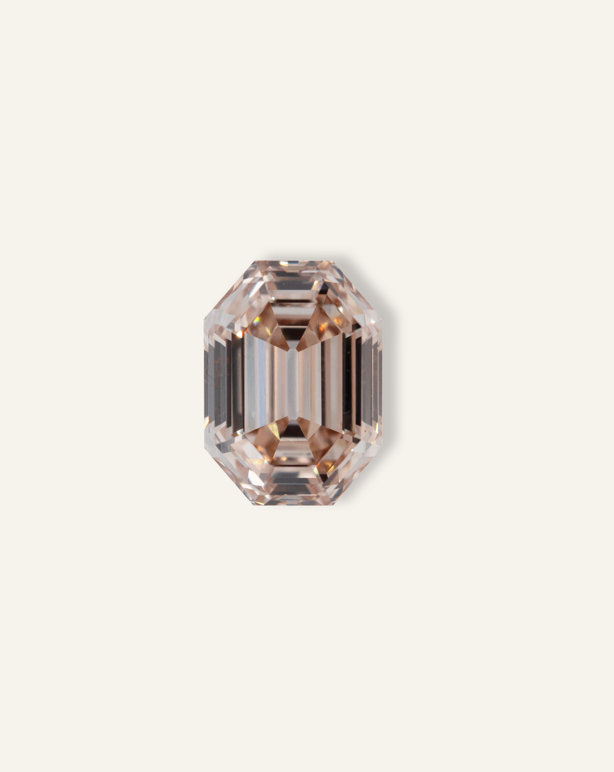 3.06 ct Champagne Emerald Cut Lab Diamond