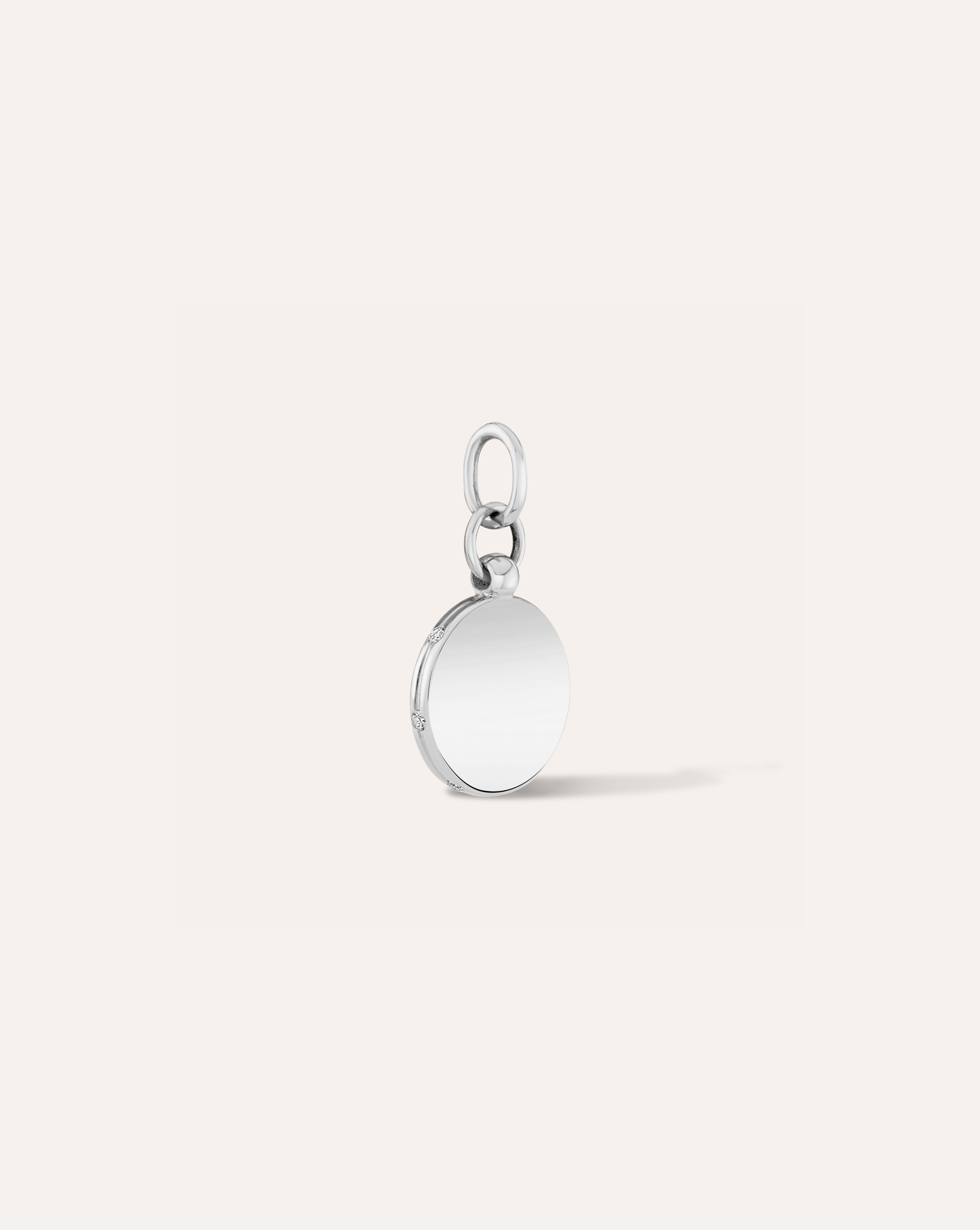 Haley Engravable Circle Charm