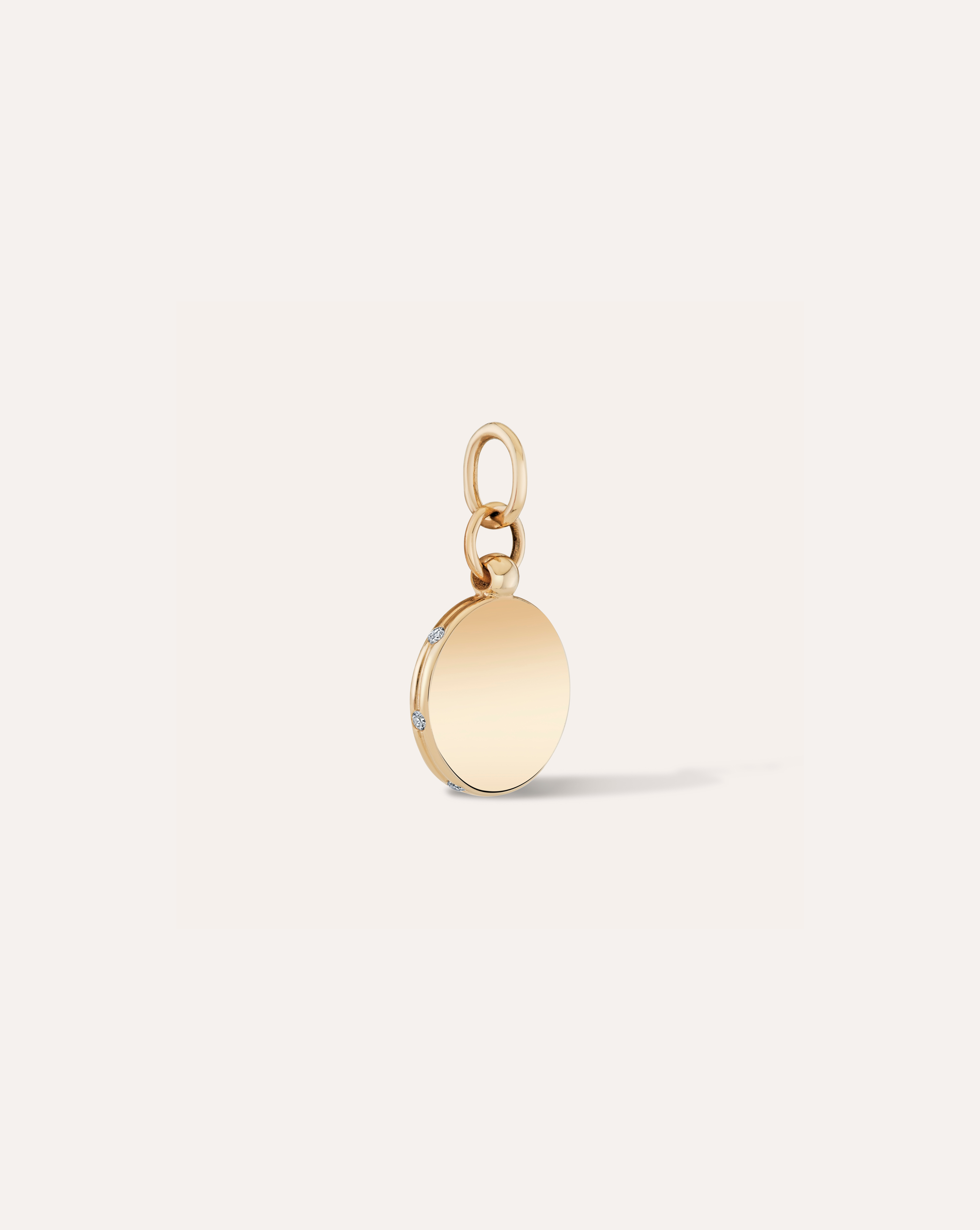 Haley Engravable Circle Charm