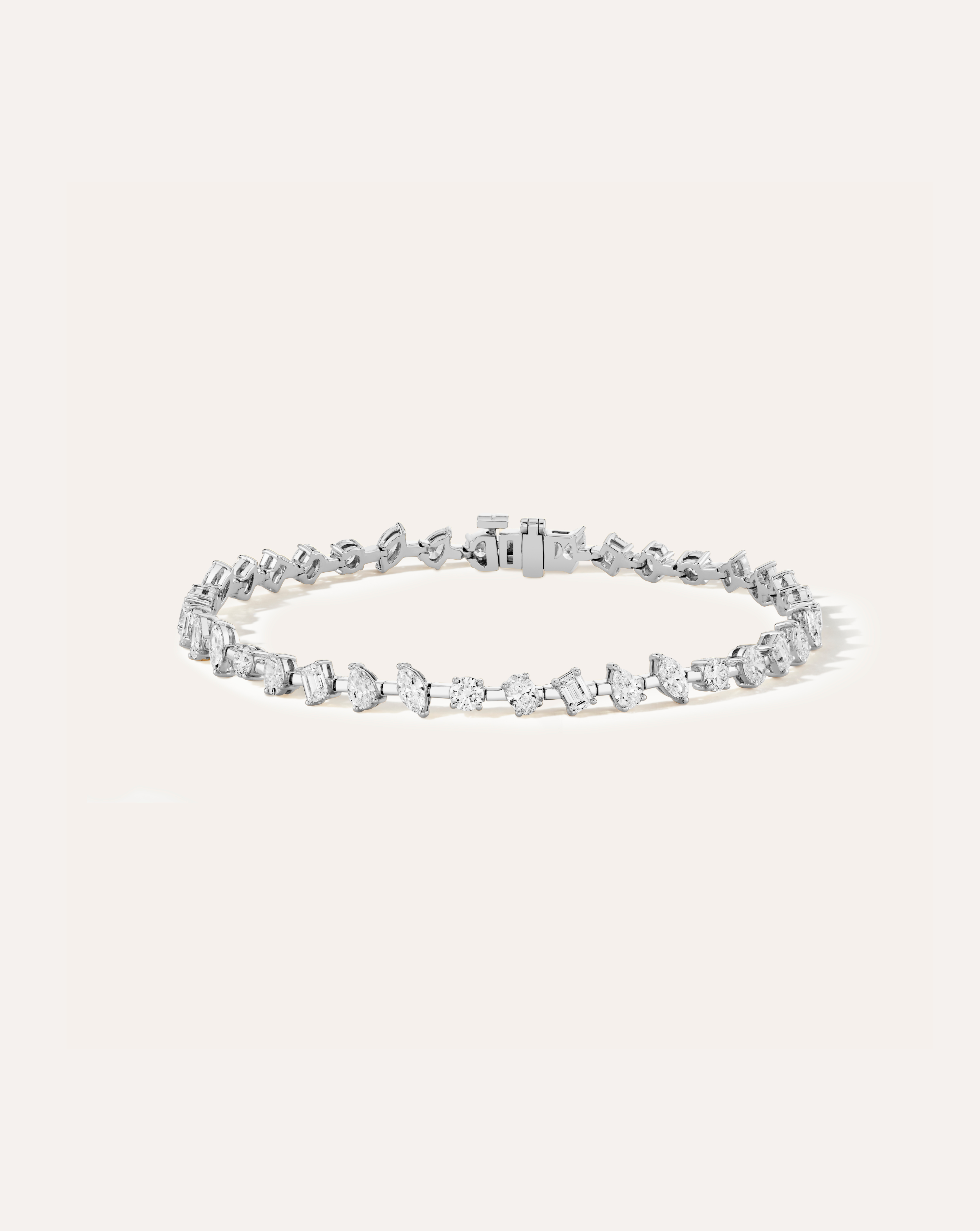 Lucia Mixed Cut Station Tennis Bracelet
