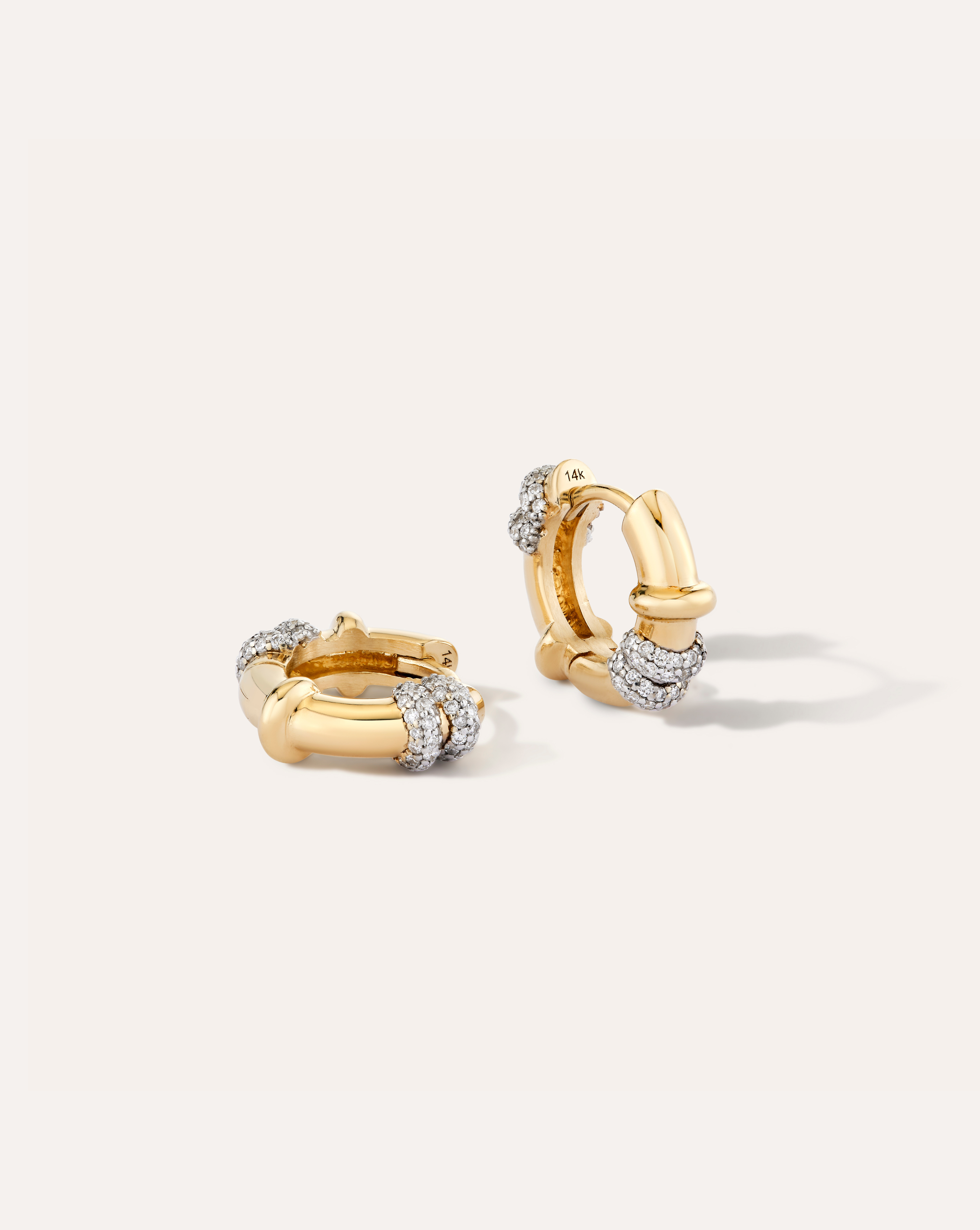 Samantha Petite Pavé Hoops