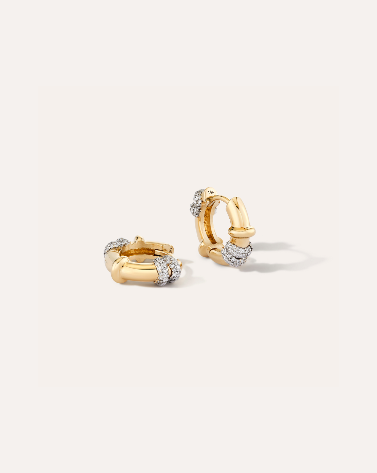 Samantha Petite Pavé Hoops